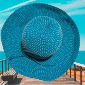San Diego Swiss Dot Wide Brimmed Hat